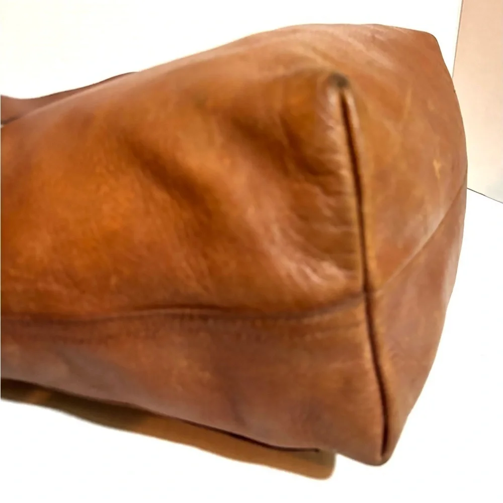 Madewell Elegan Tan Leather Tote Bag